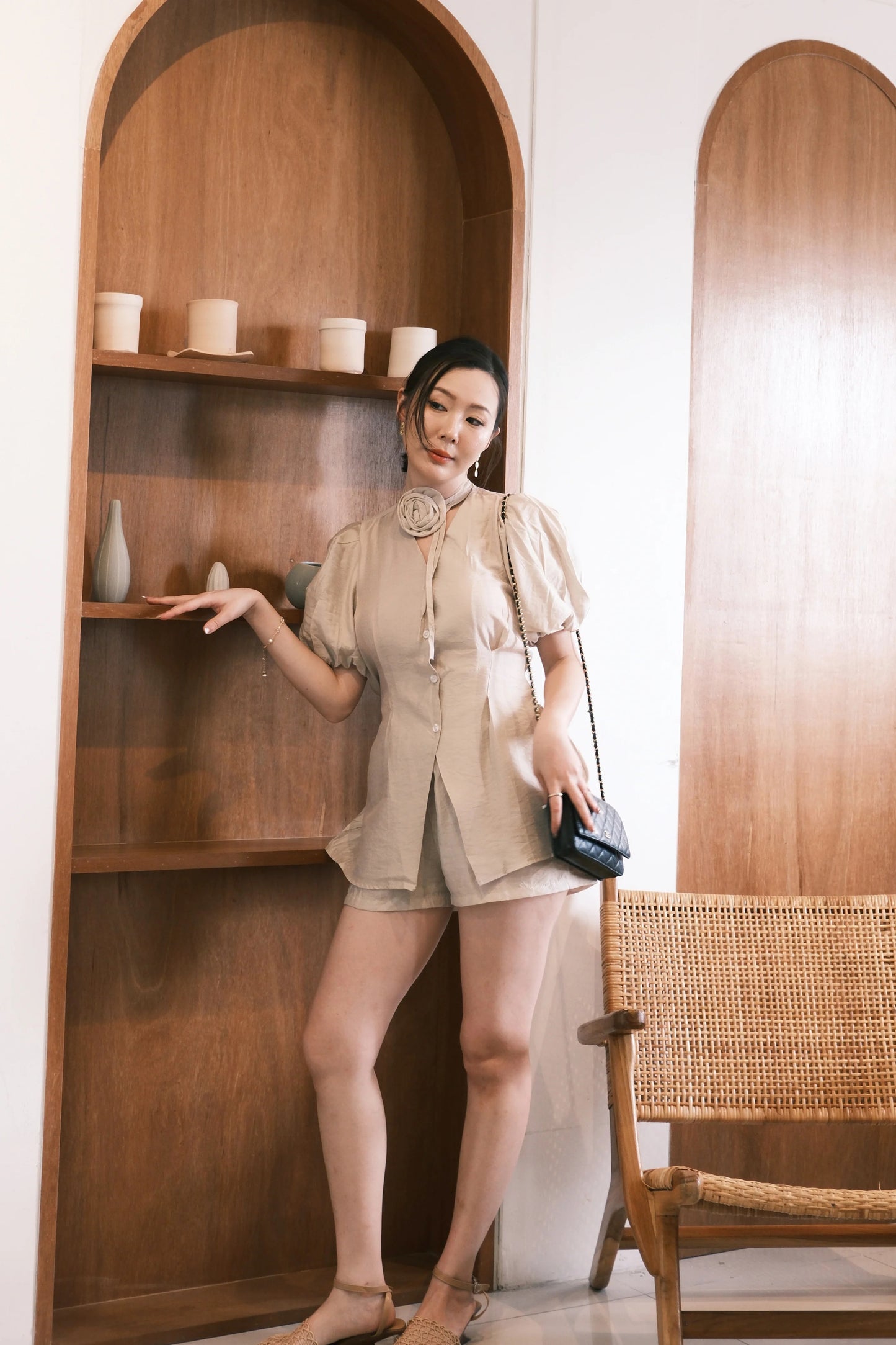 Colette Tailored Puff Sleeve Set