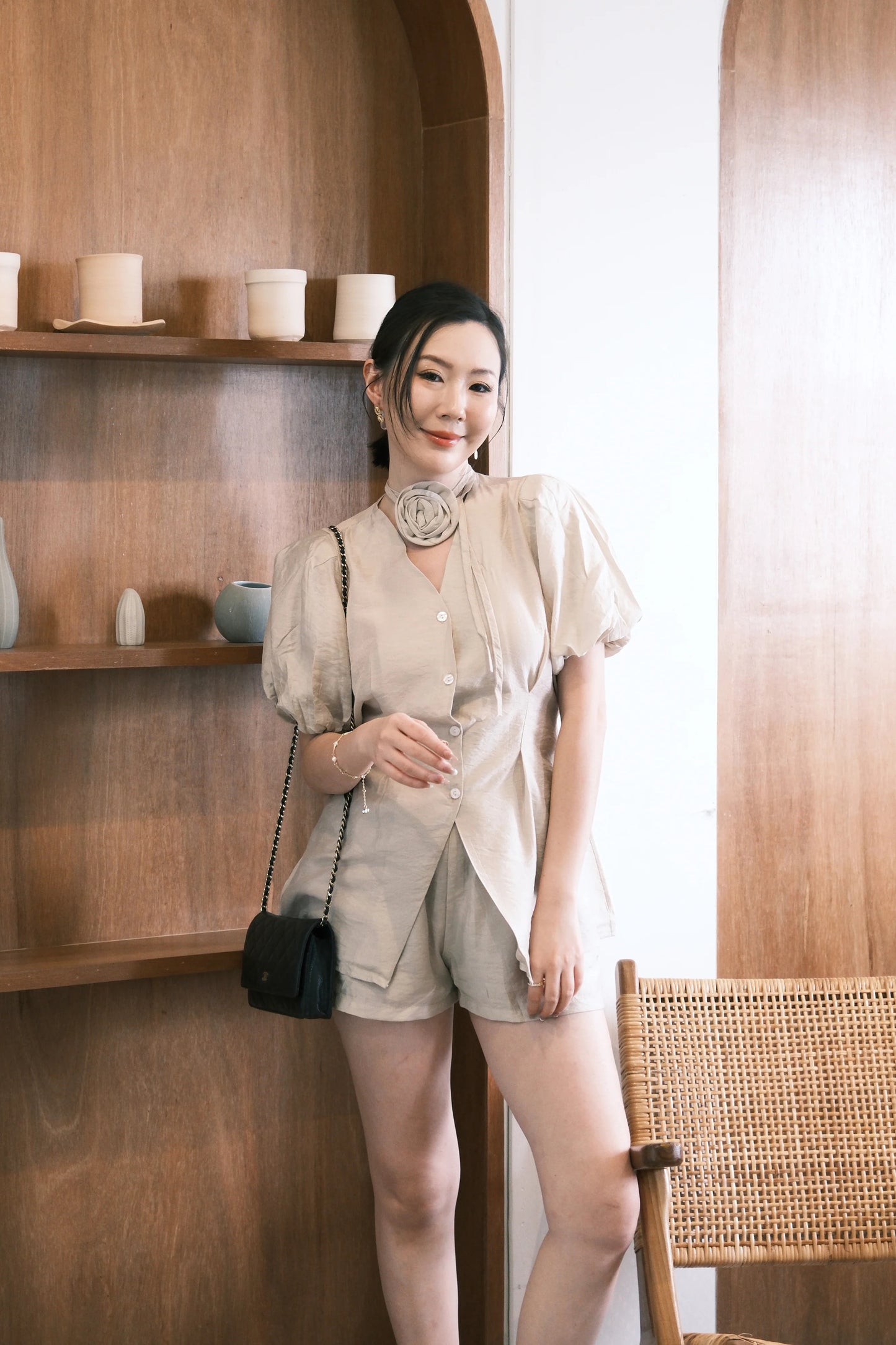 Colette Tailored Puff Sleeve Set