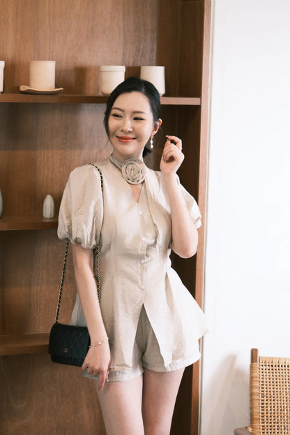 Colette Tailored Puff Sleeve Set