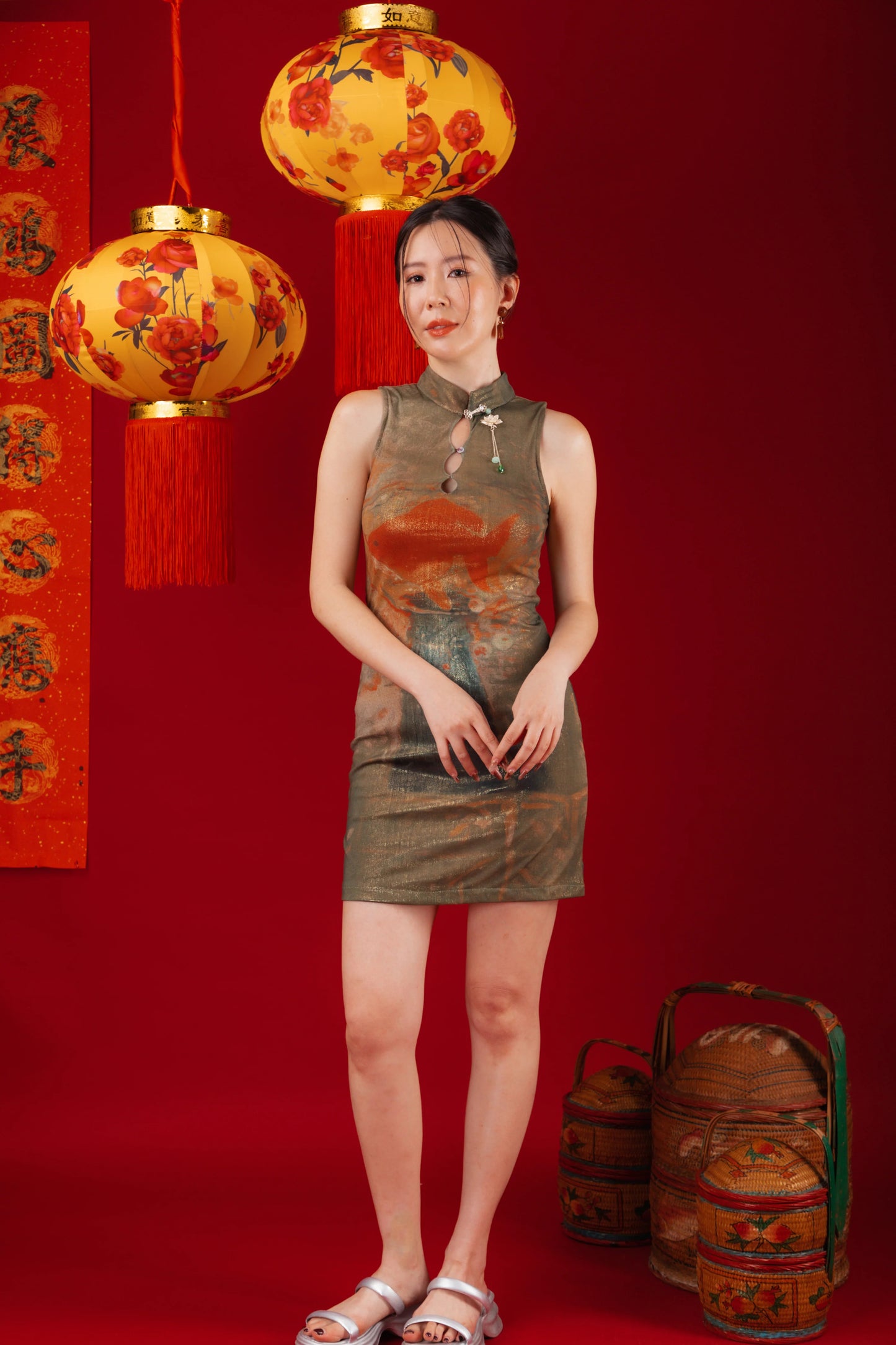 Aurora Koi Mini Cheongsam (In-Stock)