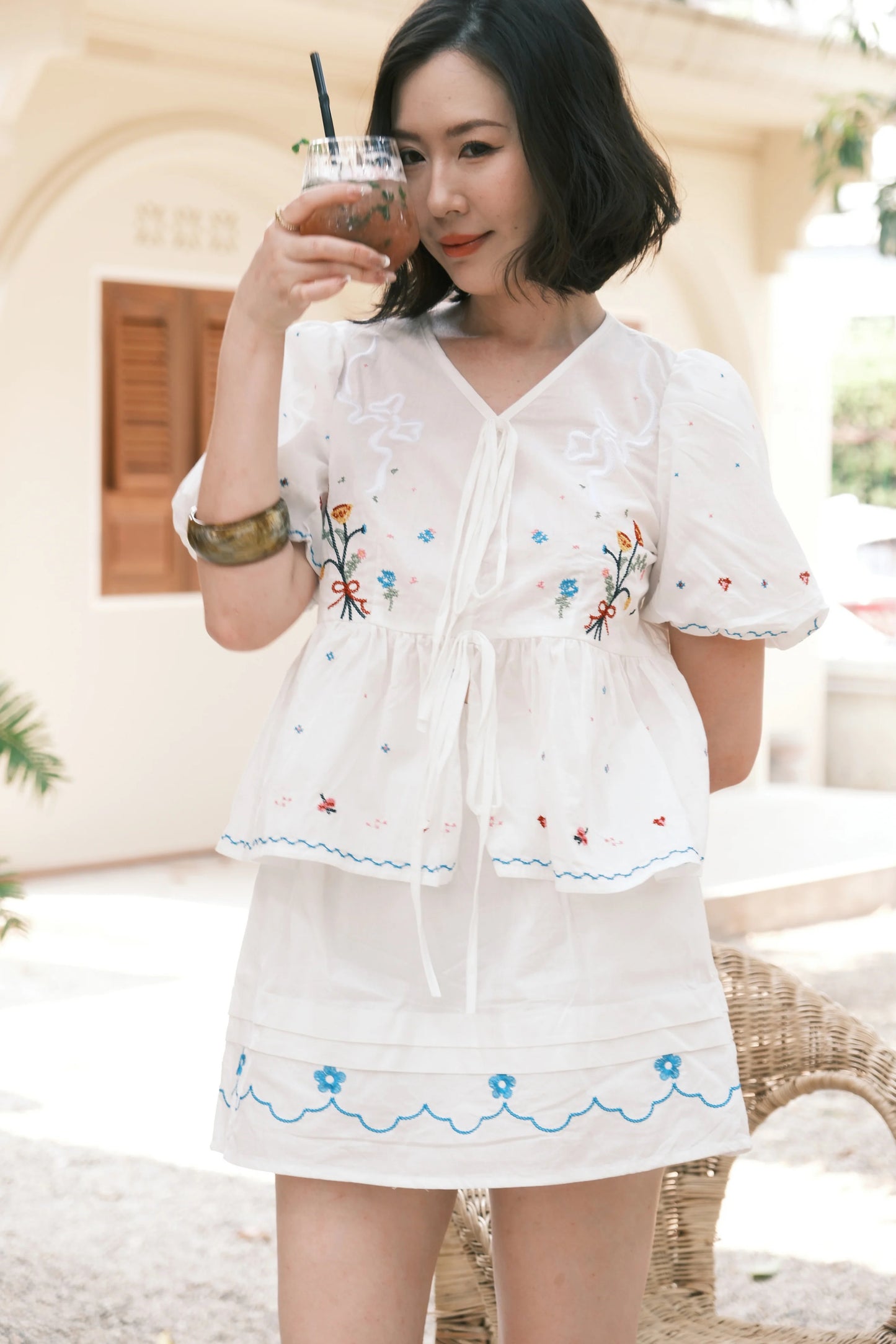 Colette Embroidered Ribbon Set