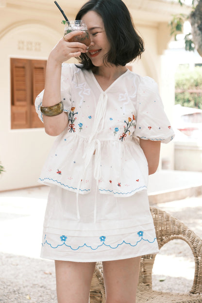 Colette Embroidered Ribbon Set