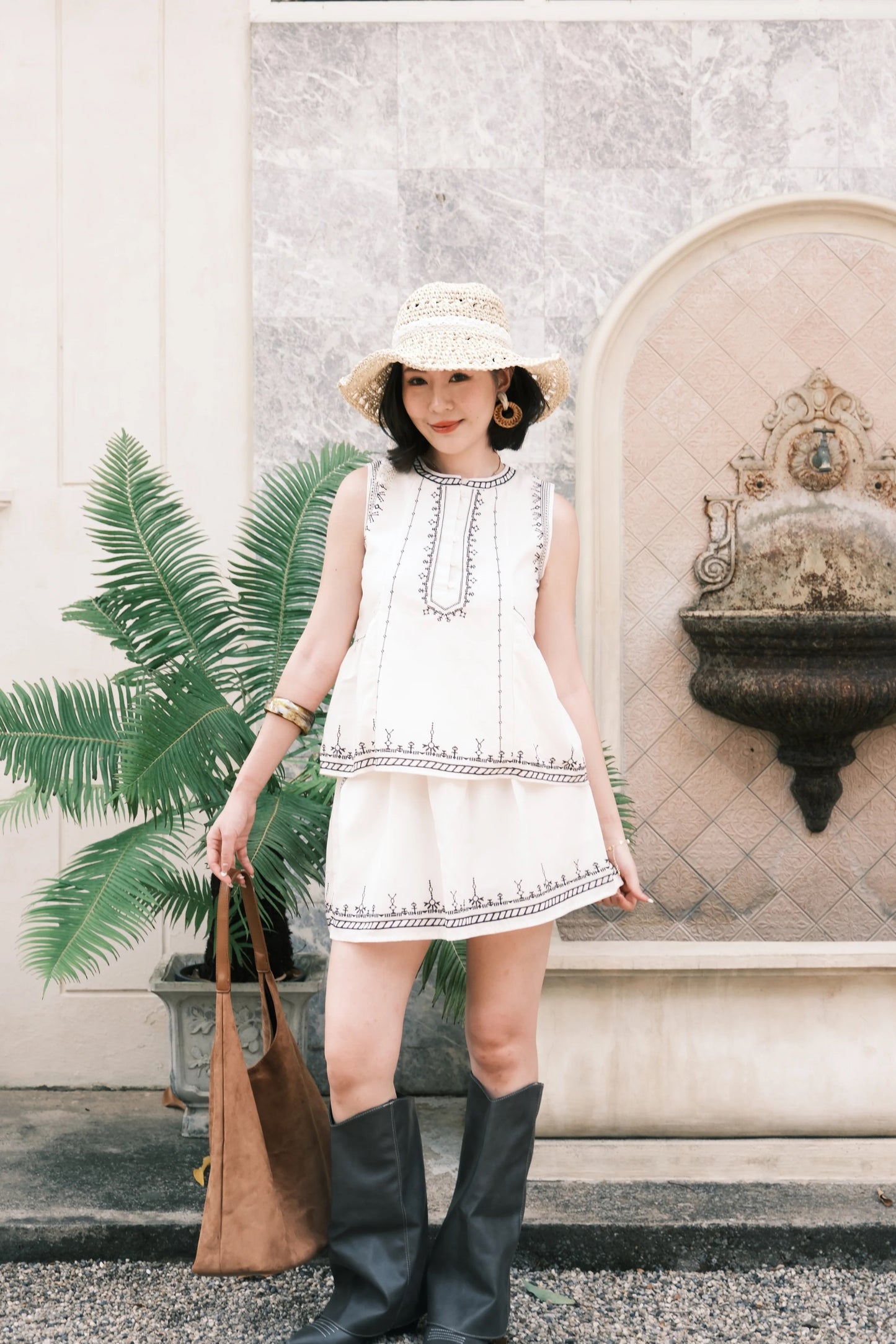 Sienna Bohemia Embroidered Set