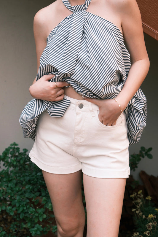 Céline Washed Denim Shorts