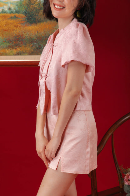 Roselle Knot Jacquard Top