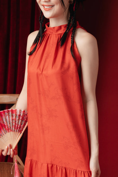 Ruby Heritage Halter Maxi Dress