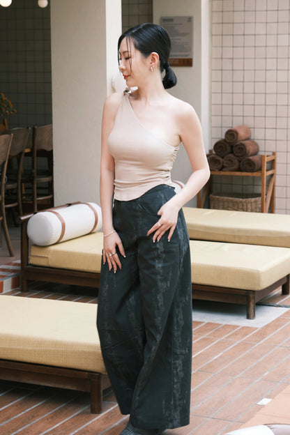 Aria Washed Wide-Leg Pants