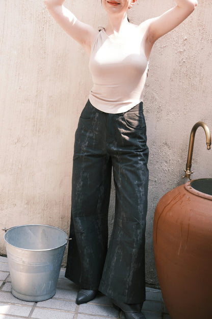 Aria Washed Wide-Leg Pants