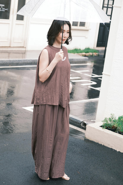 Noéline Relaxed Co-Ord Set in Purple