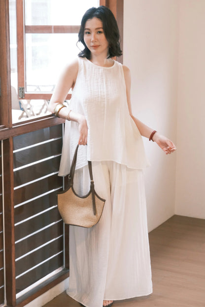 Seraphine Layered Lounge Set in Cream