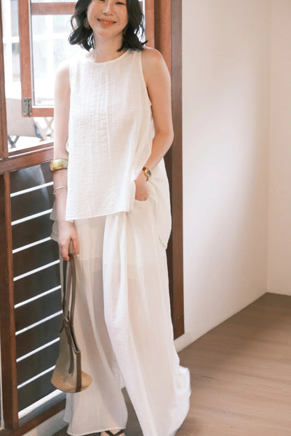 Seraphine Layered Lounge Set in Cream
