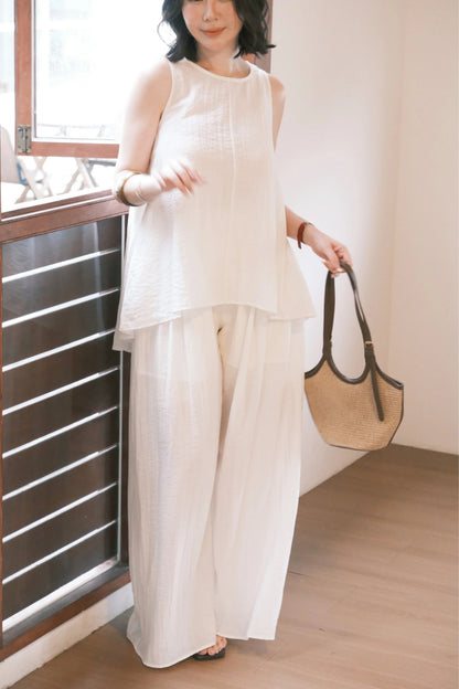 Seraphine Layered Lounge Set in Cream