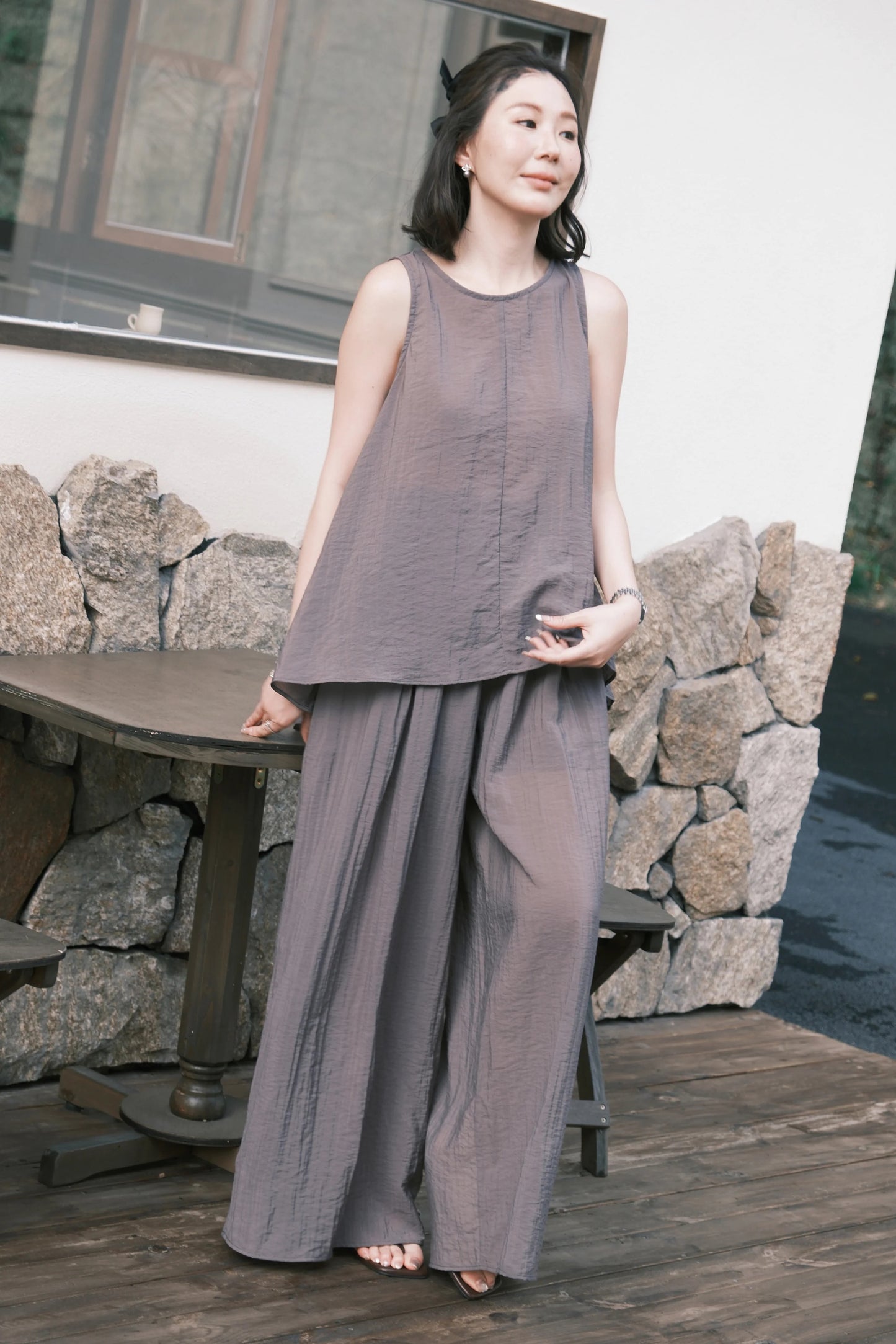 Seraphine Layered Lounge Set in Grey