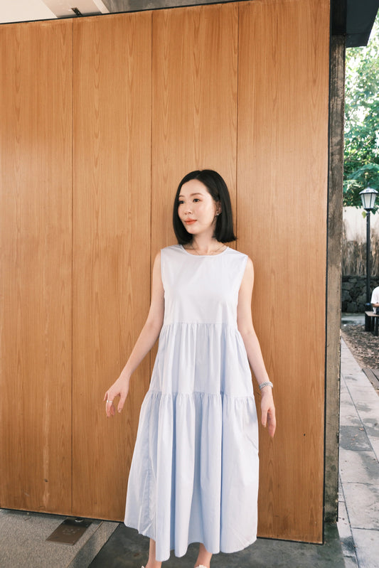 Adele Tiered Sleeveless Maxi Dress