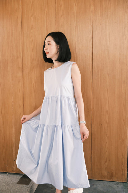 Adele Tiered Sleeveless Maxi Dress