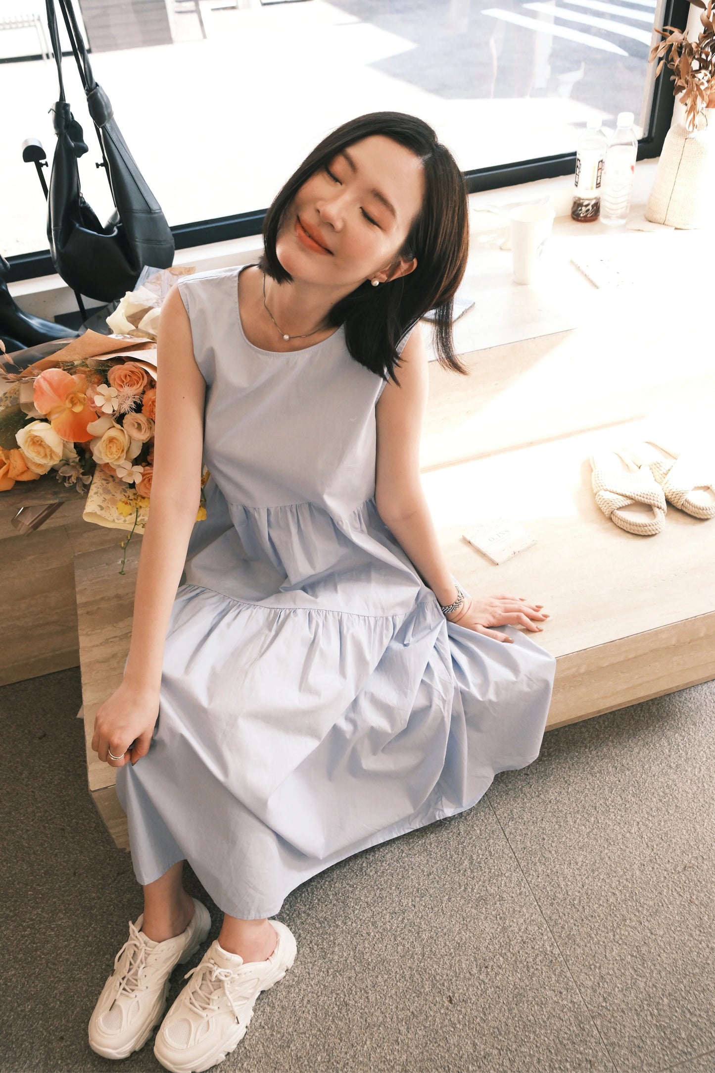 Adele Tiered Sleeveless Maxi Dress