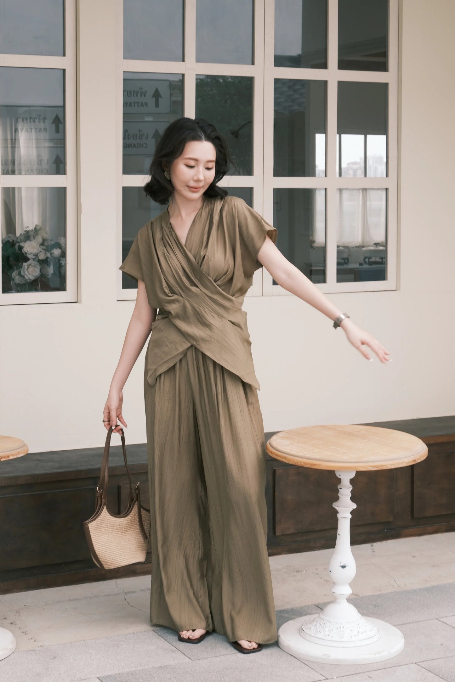 Rosalie Drape Set in Green