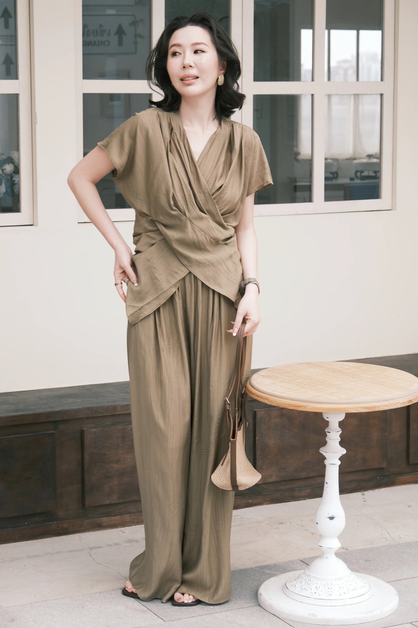 Rosalie Drape Set in Green
