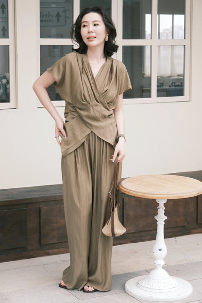 Rosalie Drape Set in Green