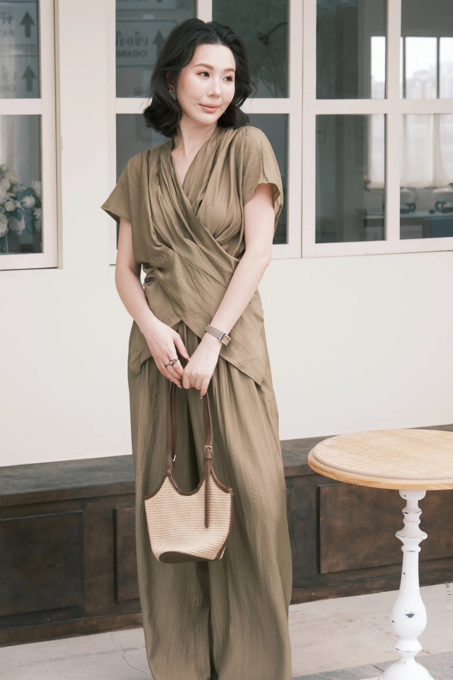 Rosalie Drape Set in Green