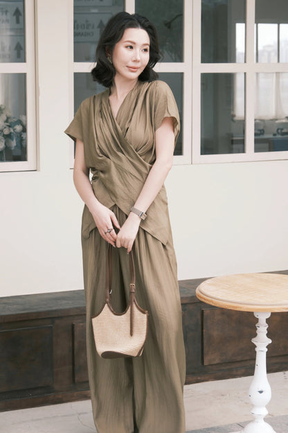 Rosalie Drape Set in Green
