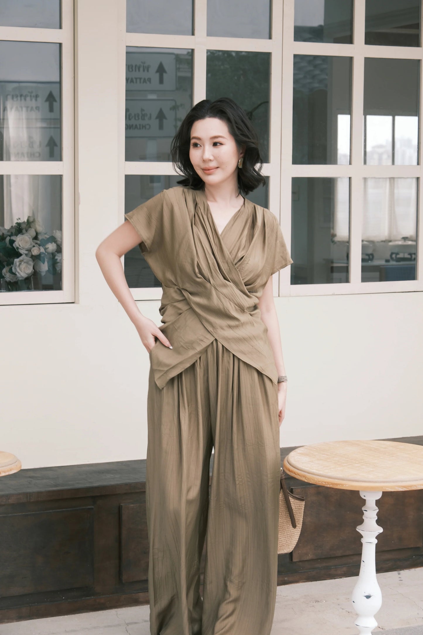 Rosalie Drape Set in Green