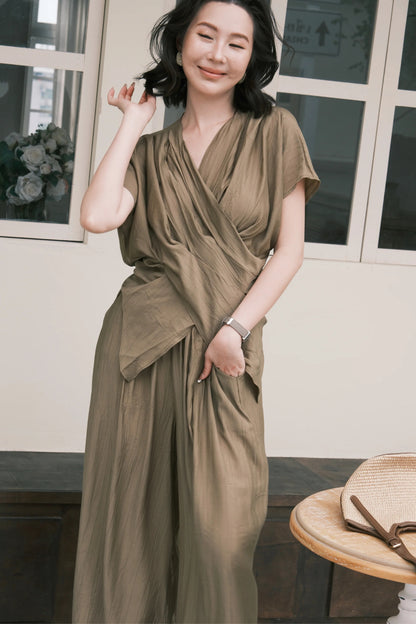 Rosalie Drape Set in Green