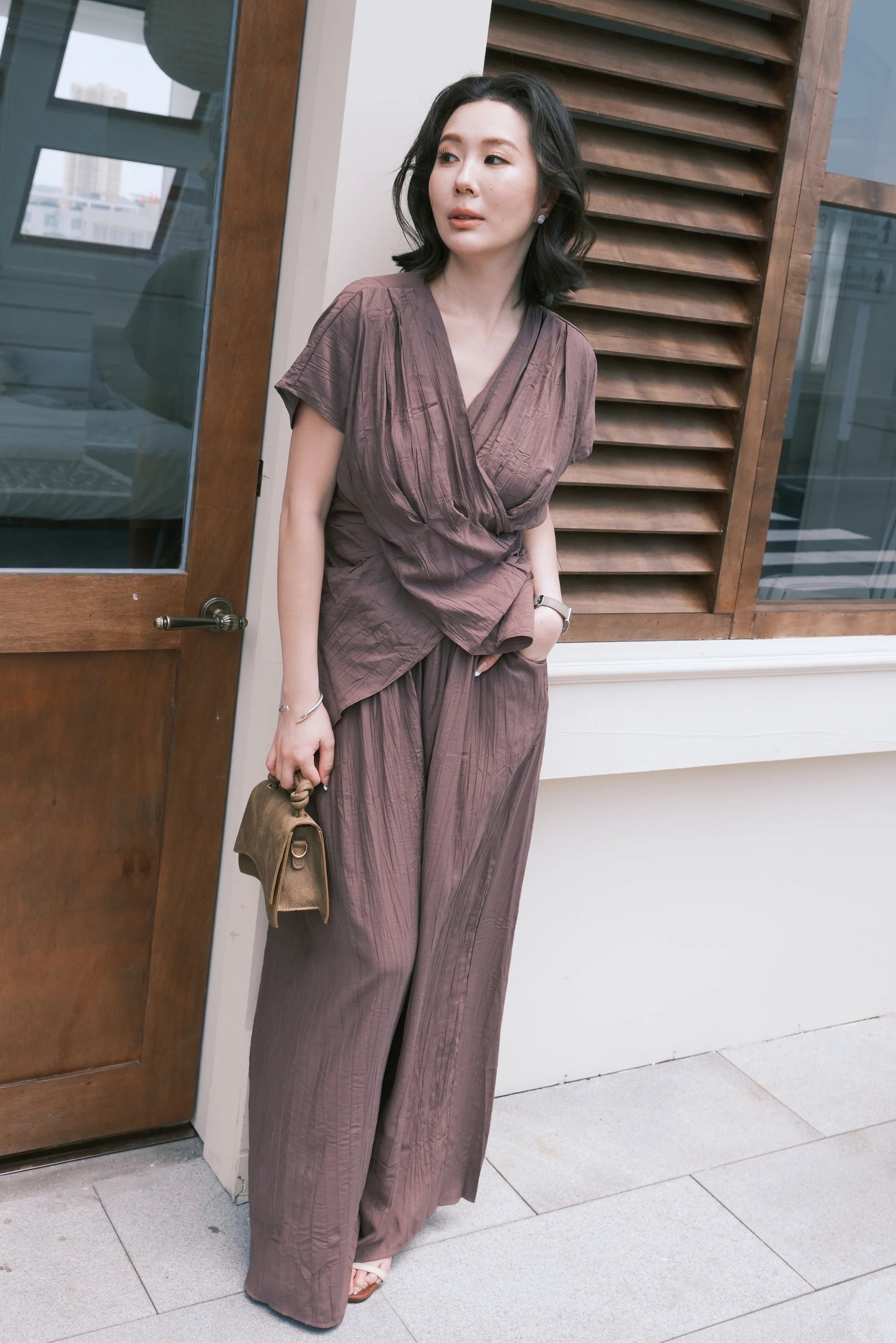 Rosalie Drape Set in Purple