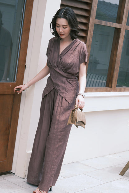 Rosalie Drape Set in Purple