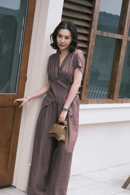 Rosalie Drape Set in Purple