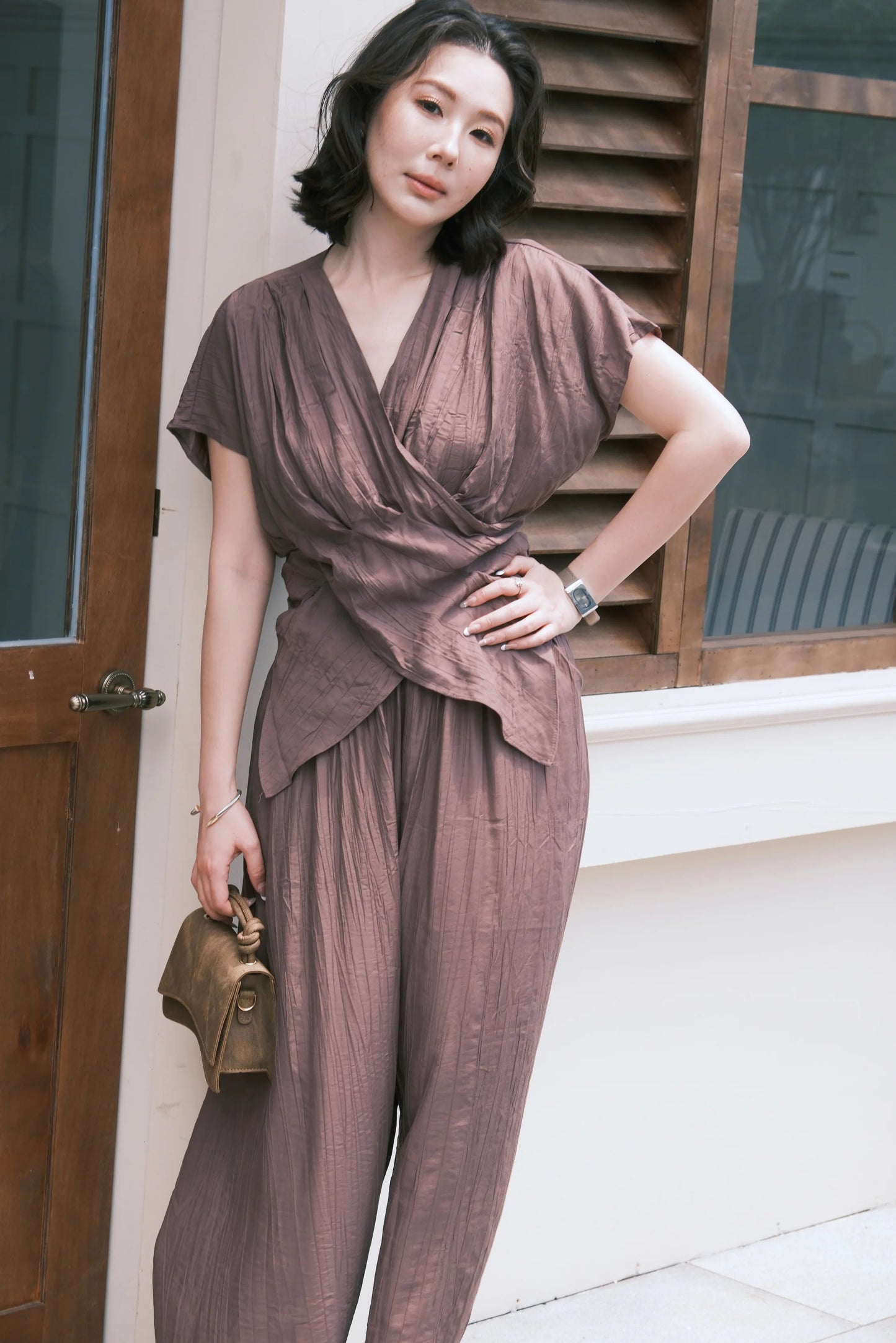 Rosalie Drape Set in Purple