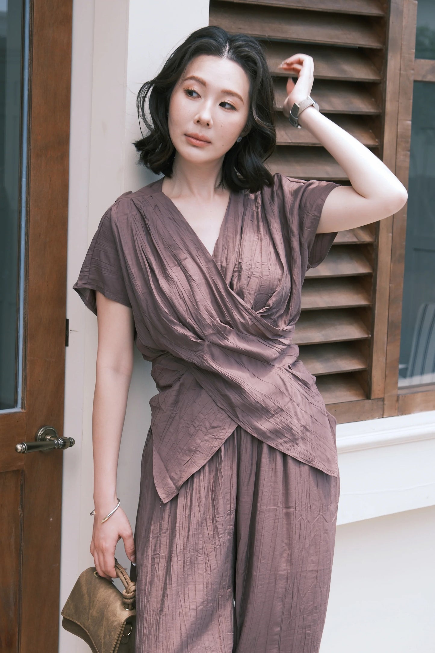 Rosalie Drape Set in Purple