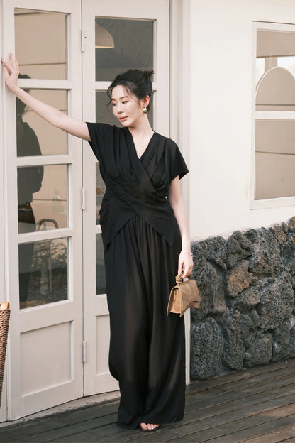 Rosalie Drape Set in Black