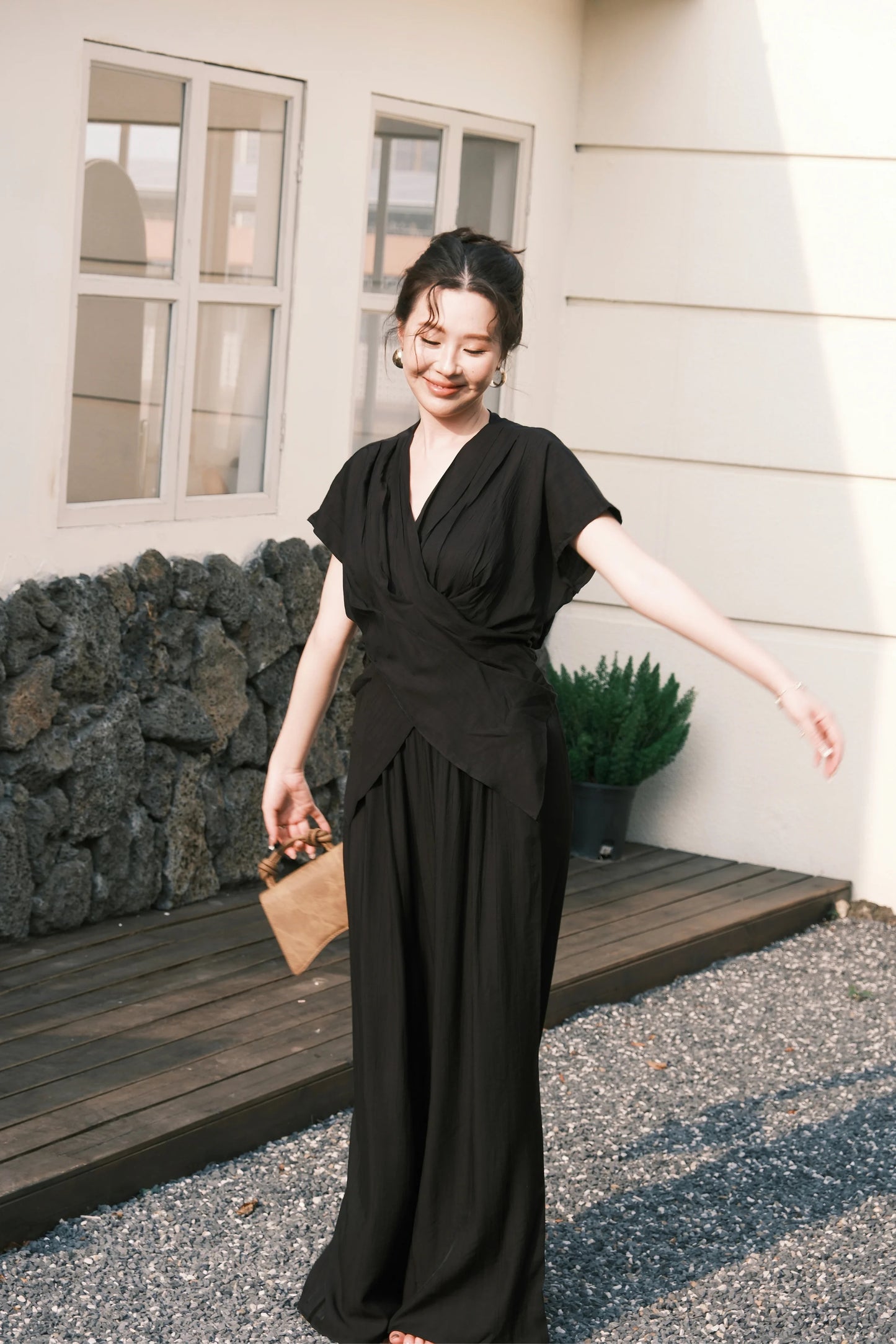 Rosalie Drape Set in Black