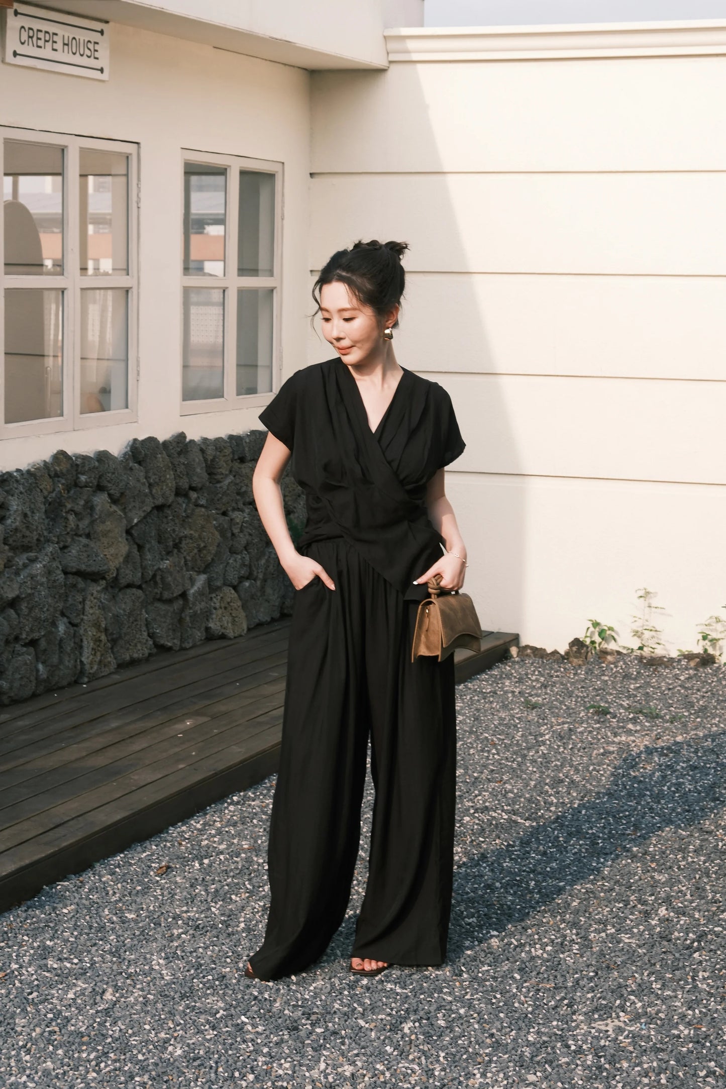 Rosalie Drape Set in Black