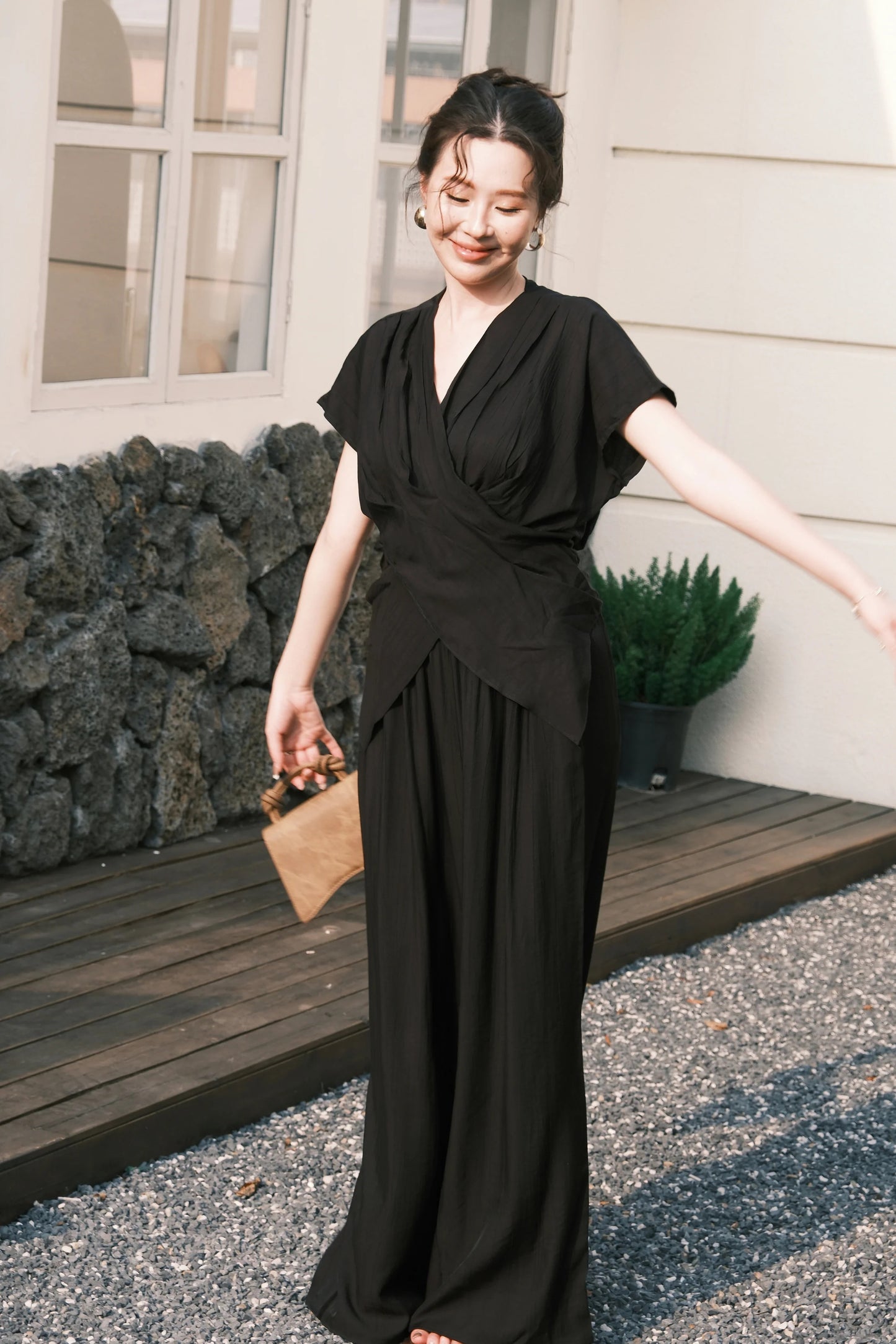 Rosalie Drape Set in Black