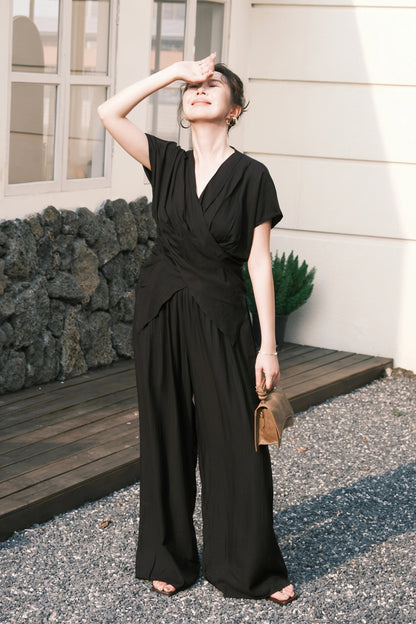 Rosalie Drape Set in Black