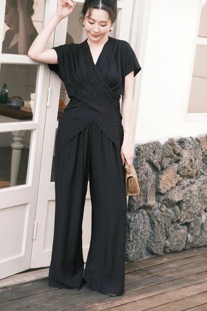 Rosalie Drape Set in Black