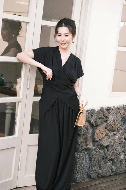 Rosalie Drape Set in Black