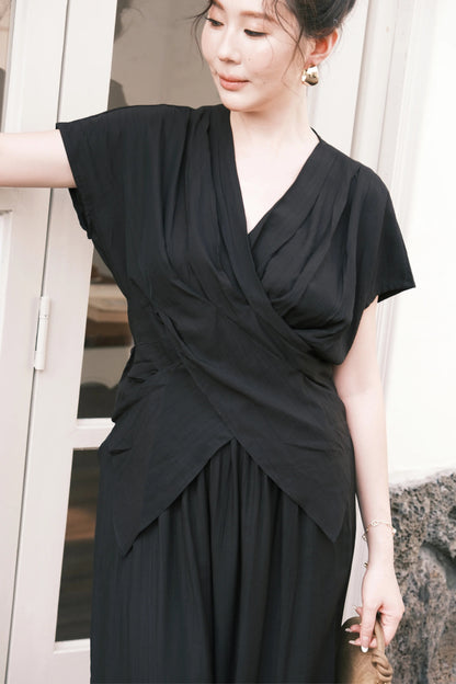 Rosalie Drape Set in Black