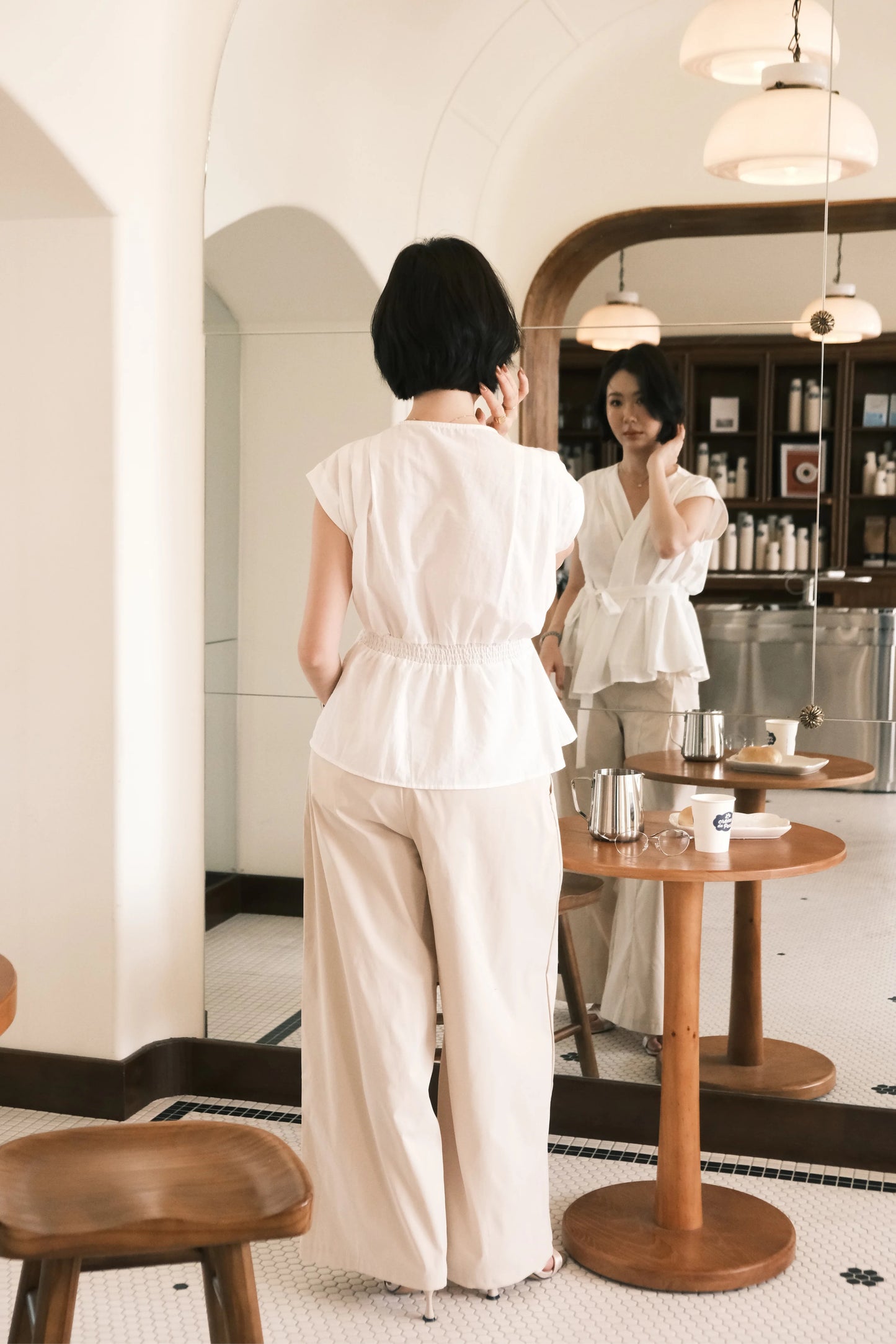 Luna Waist-Tie Blouse