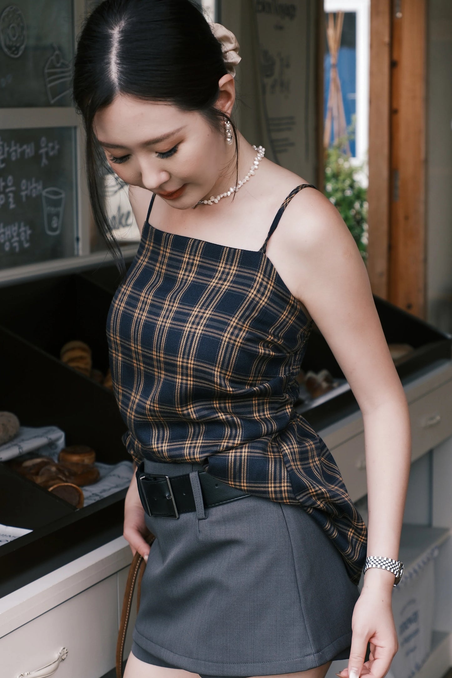 Élise Tartan Cinch Cami